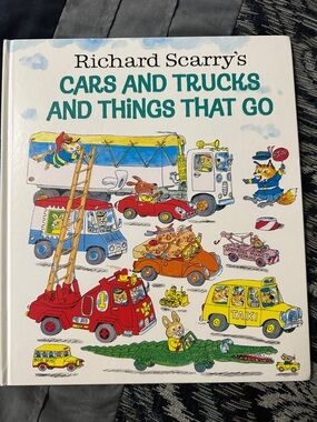 Cars and Trucks and Things That Go - White Illustrated Kids Book